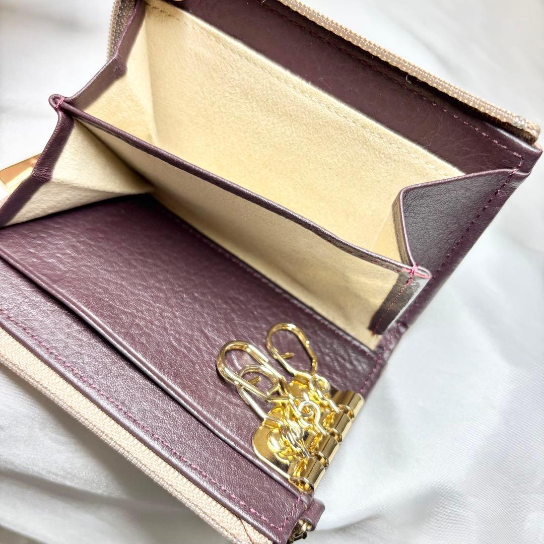 【極美品】　アタオ　キーケース　ベル　アドリアエメラルド　ミニ財布　人気