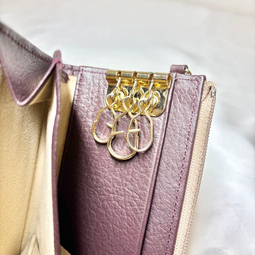 【極美品】　アタオ　キーケース　ベル　アドリアエメラルド　ミニ財布　人気