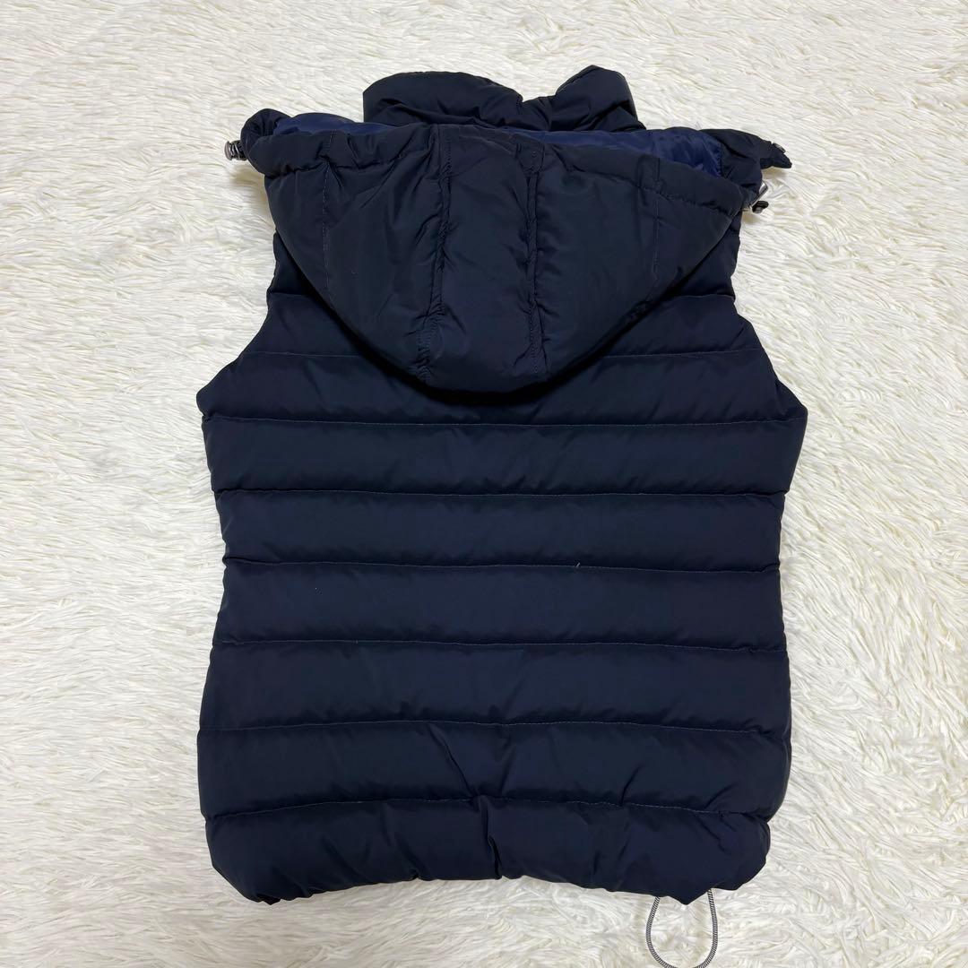 PYRENEX ピレネックス ダウンベスト フード ネイビー S 34 2way