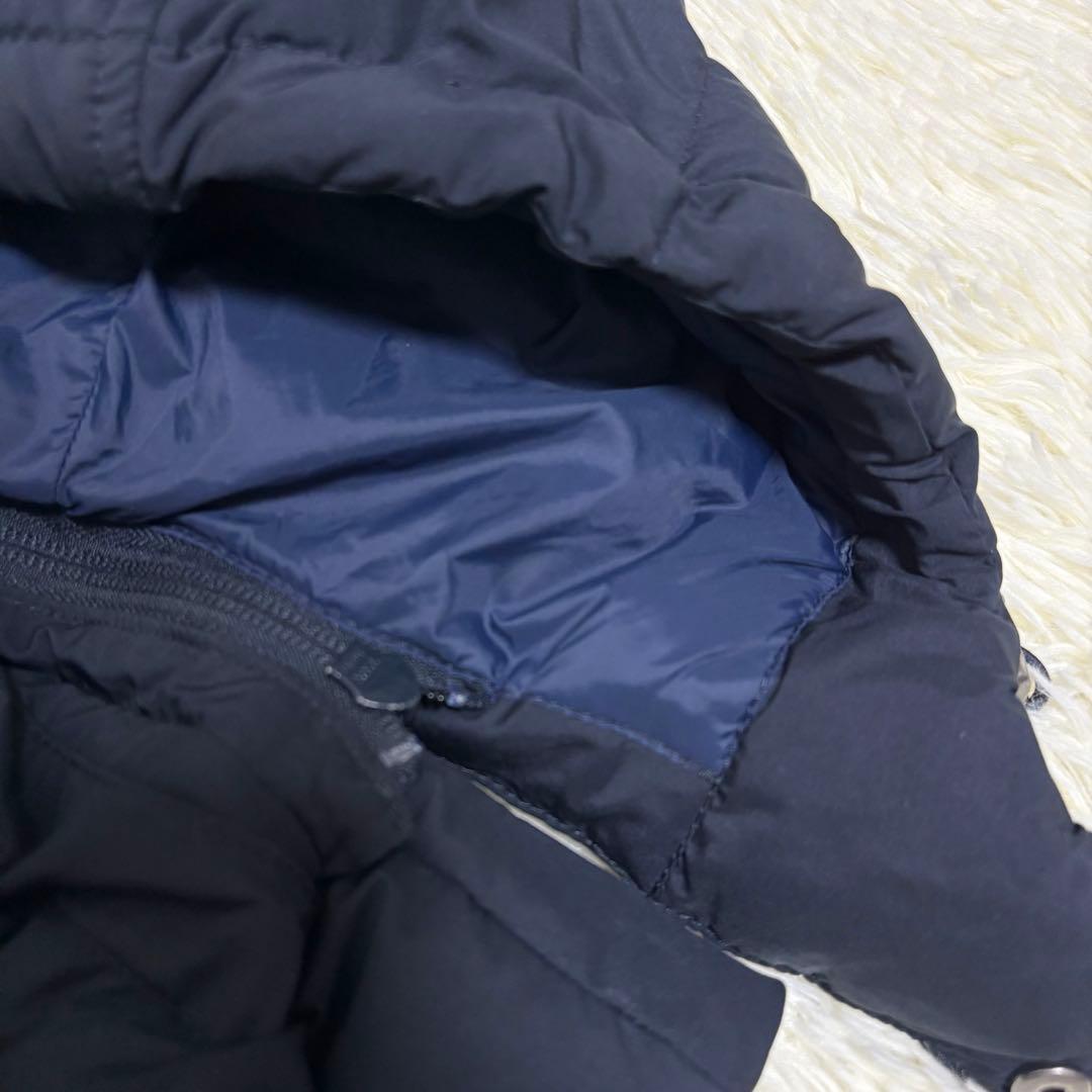 PYRENEX ピレネックス ダウンベスト フード ネイビー S 34 2way