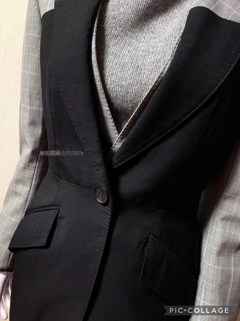 定価50万円新品アレキサンダーマックイーン ミックスレイヤード ジャケット