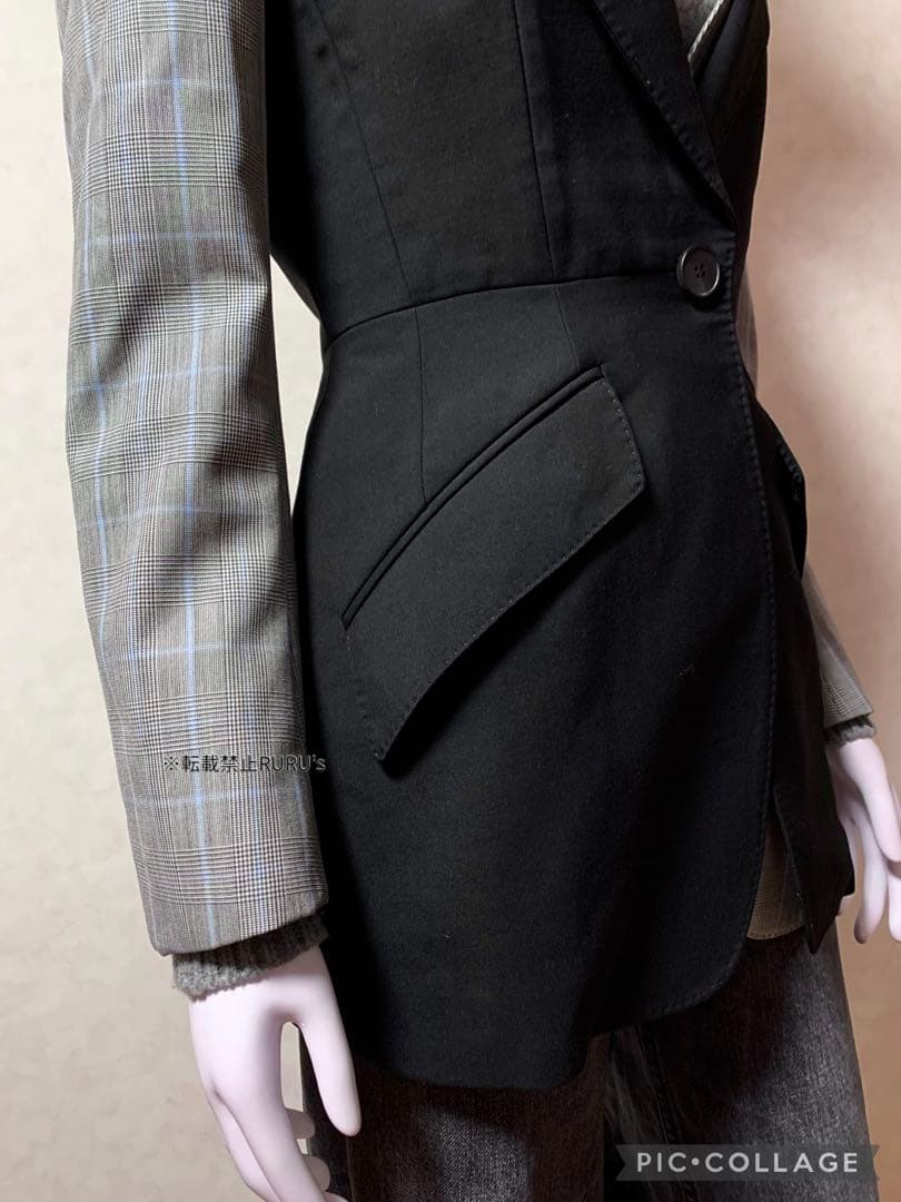 定価50万円新品アレキサンダーマックイーン ミックスレイヤード ジャケット