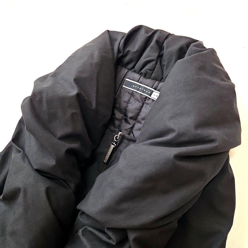 美品 SPORTMAX CODE 中綿ベスト 42 L 黒 立体シルエット