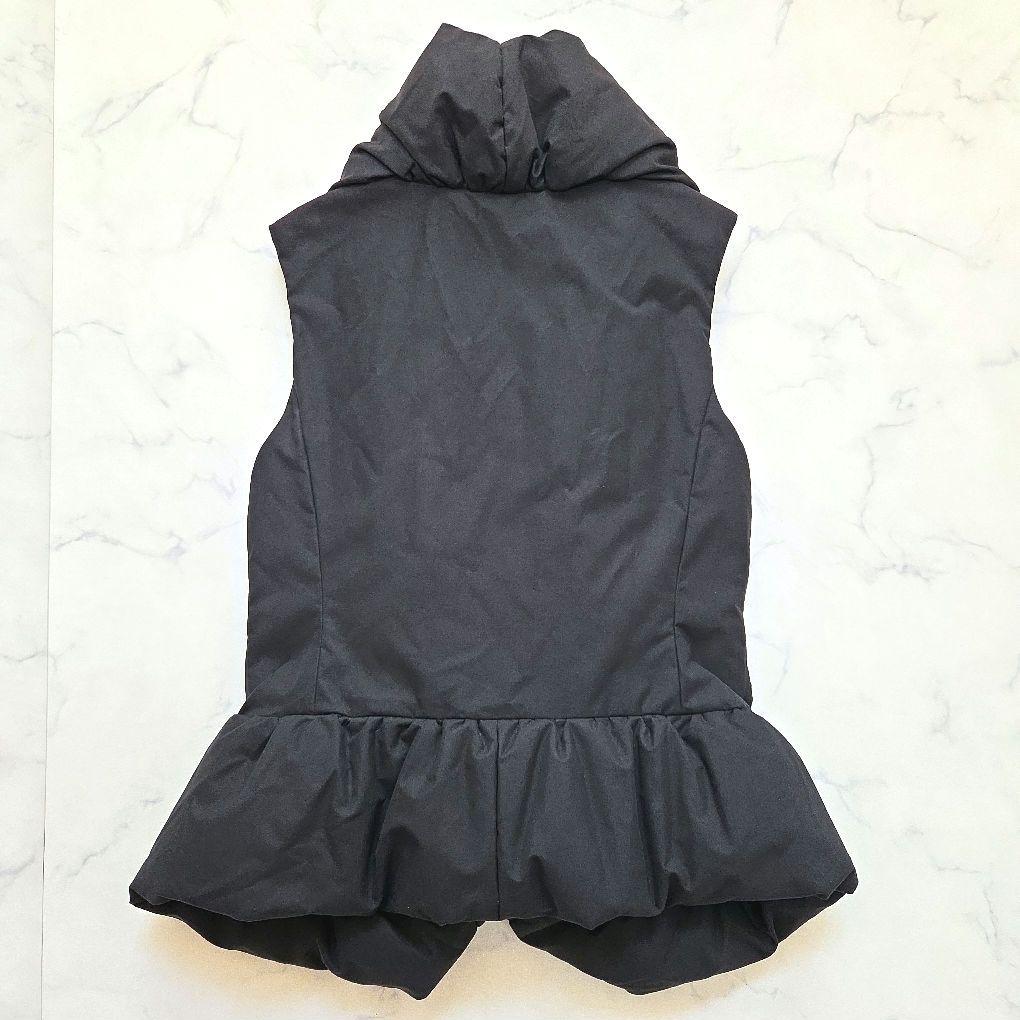 美品 SPORTMAX CODE 中綿ベスト 42 L 黒 立体シルエット