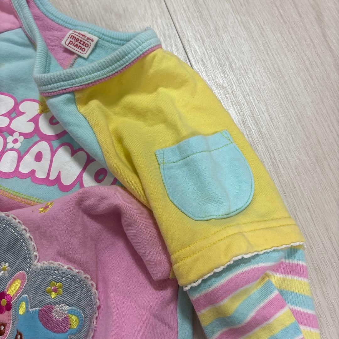 mezzo piano カラフル長袖ドレス