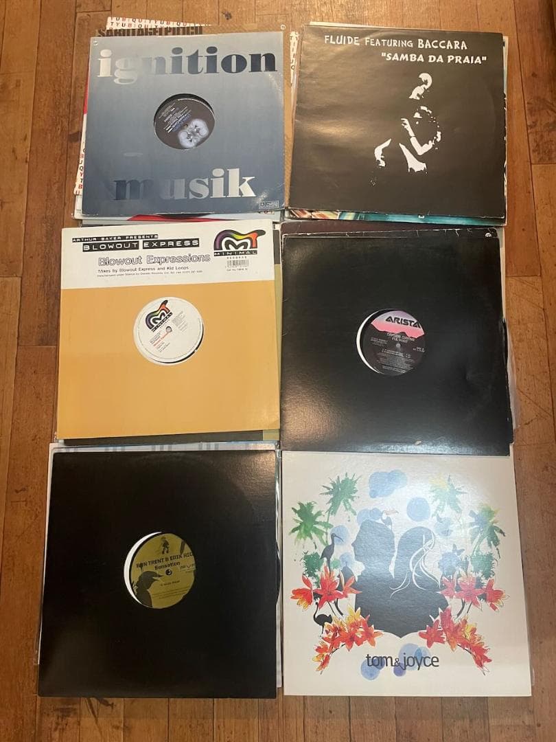 送料込みHOUSE/DOWNTEMPO等、レコード50枚まとめ売り