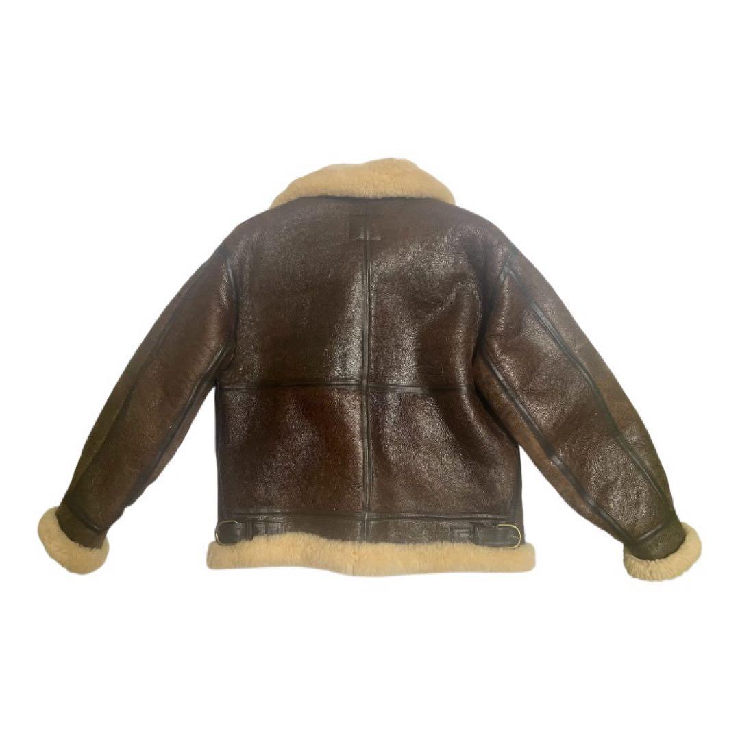 TYPE B-3 レザーフライトジャケット　リアルムートン　ビンテージ