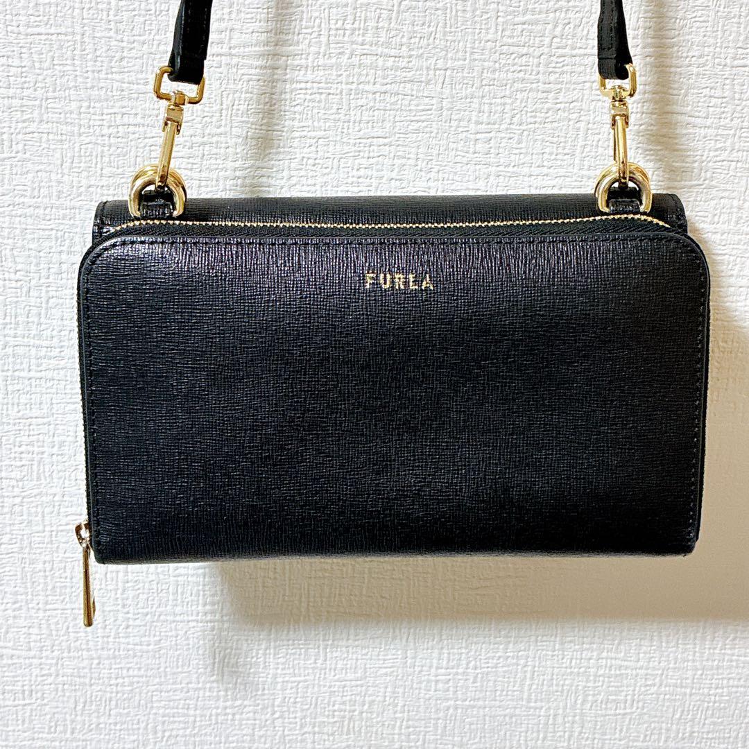 極美品 フルラ バッグ リーヴァ L ショルダーバッグ お財布バッグ 一体型