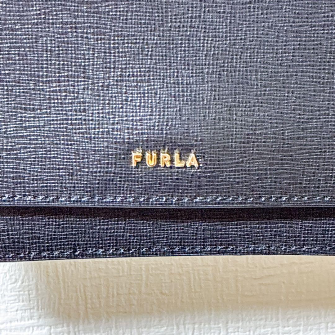 極美品 フルラ バッグ リーヴァ L ショルダーバッグ お財布バッグ 一体型