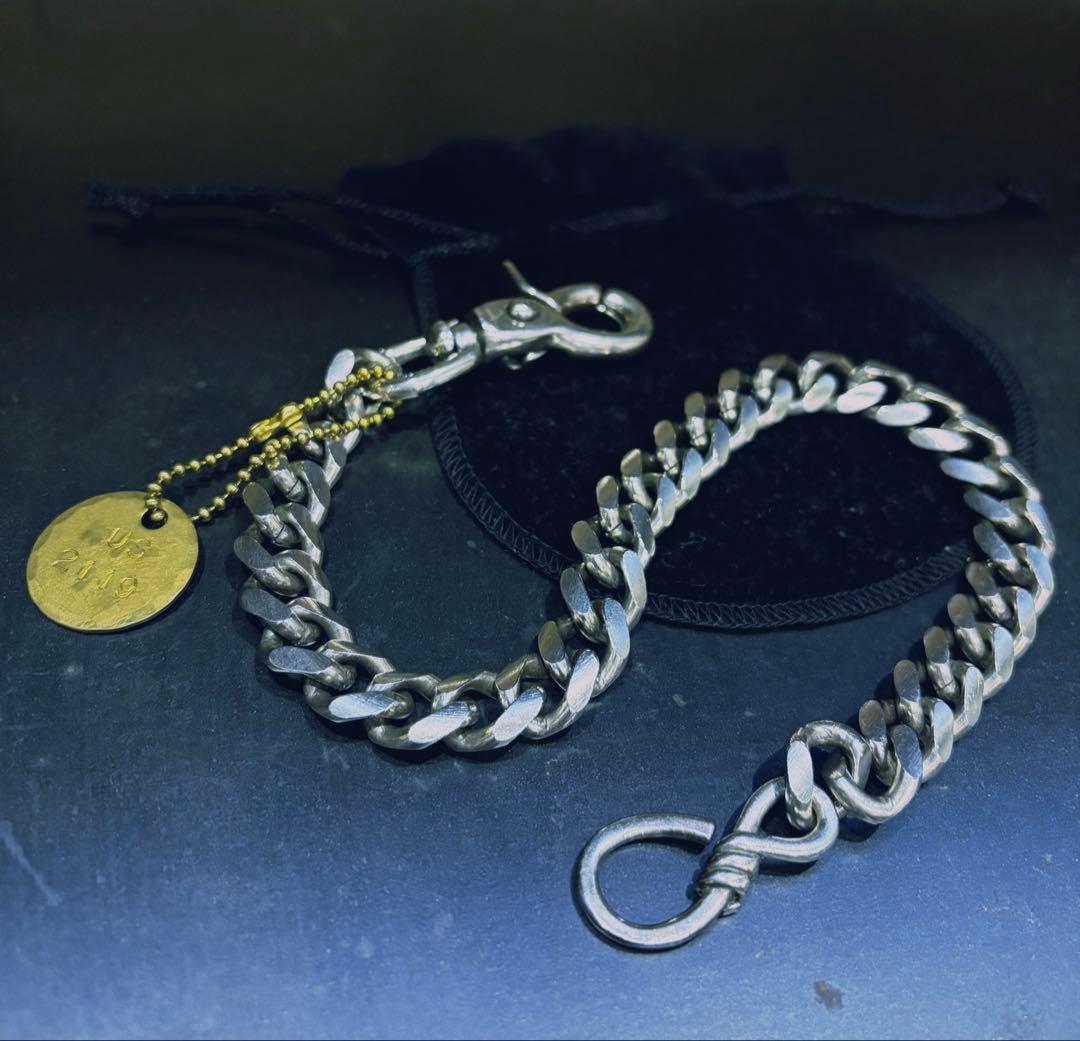 US三軒茶屋 ヘビーゲージウォレットチェーン ロング 40.5cm 喜平