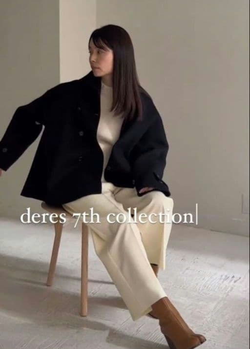 deres ウール コート　short triangle coat