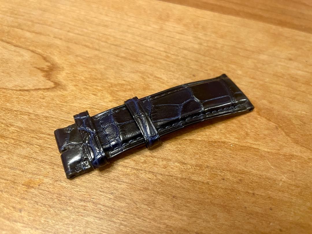 IWC 純正レザーベルト ネイビー