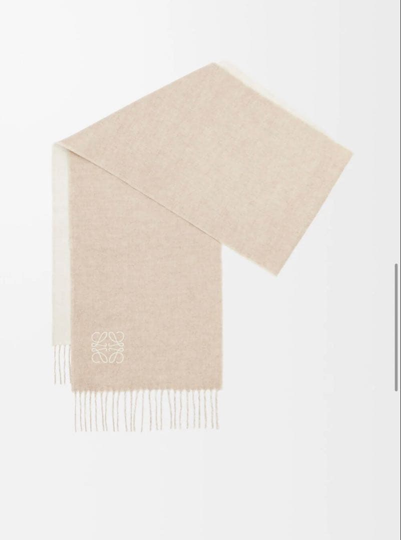 ロエベ/ LOEWE/バイカラーアナグラム リバーシブルマフラー