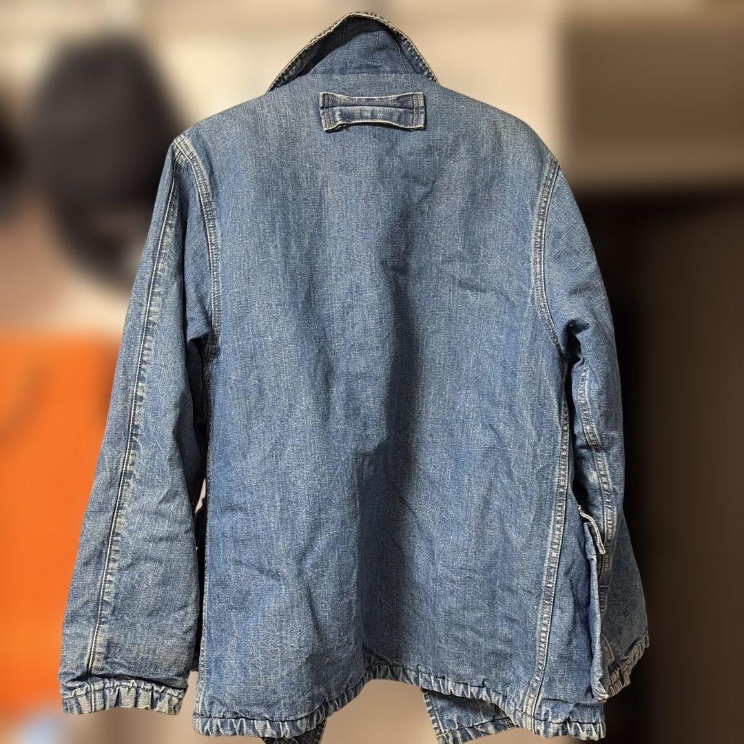 BLUE/BLUE デニム裏ボア珍形カバーオール ジャケット