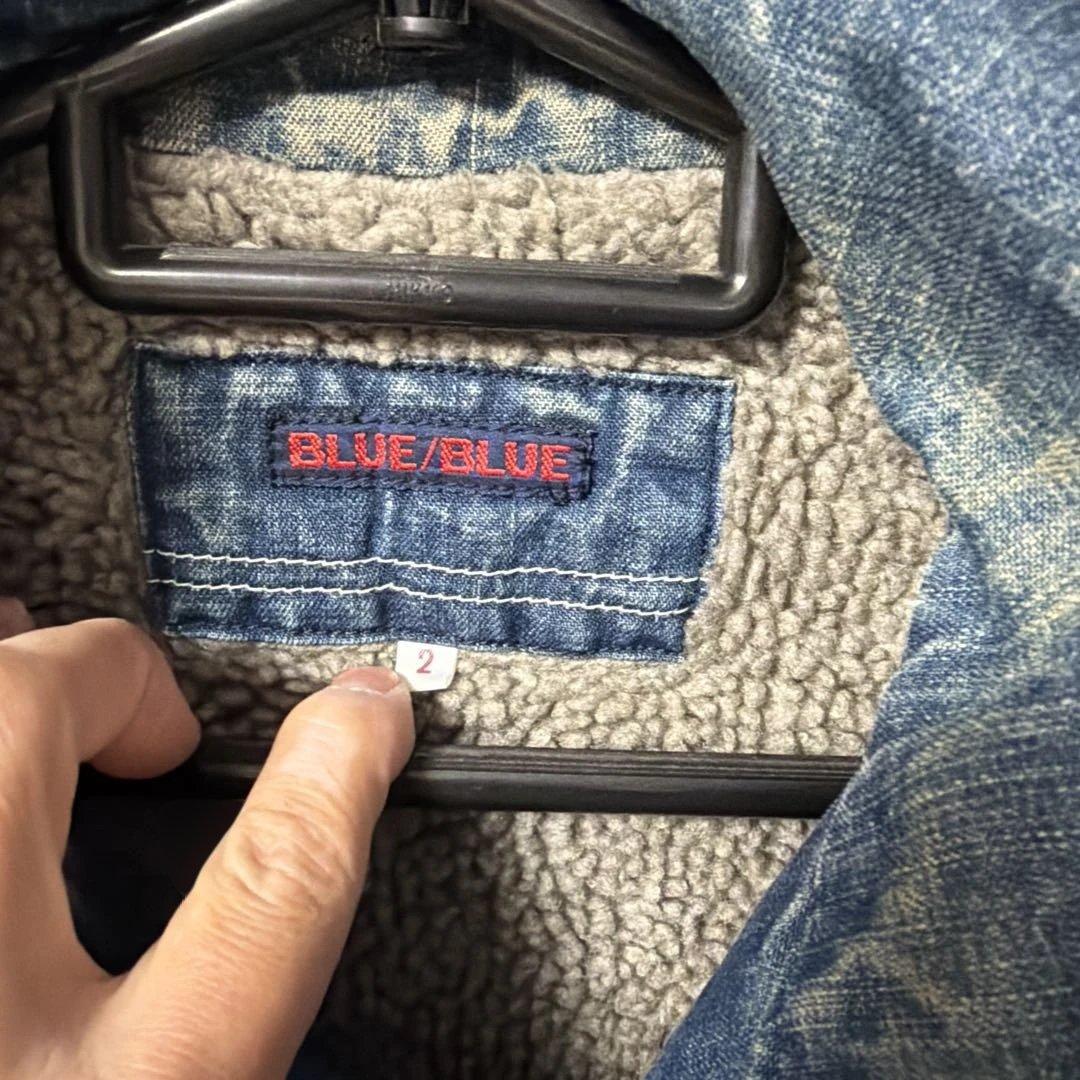 BLUE/BLUE デニム裏ボア珍形カバーオール ジャケット