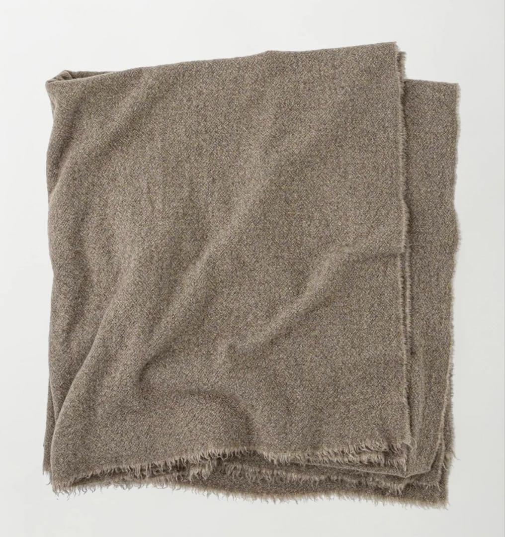 新品　ECHAPPER エシャペ　カシミヤ100% 大判ブランケット　ATON