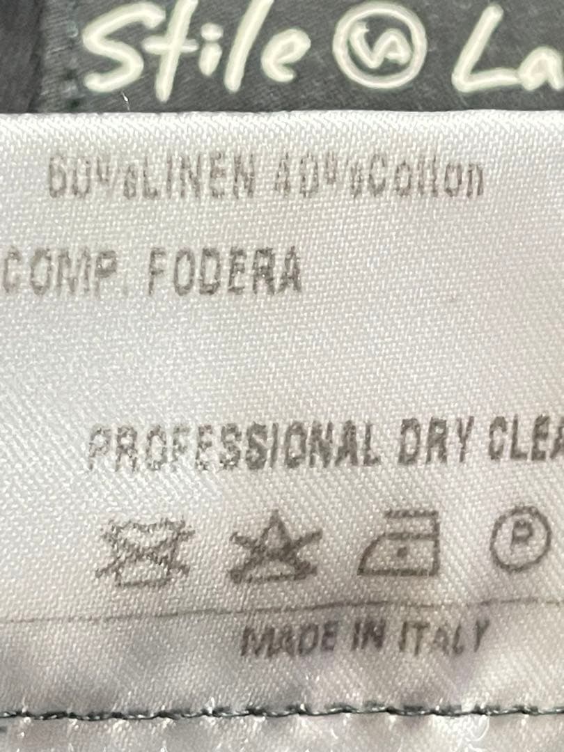 か*う様 【美品】スティレラティーノコットンデニム×リネン混