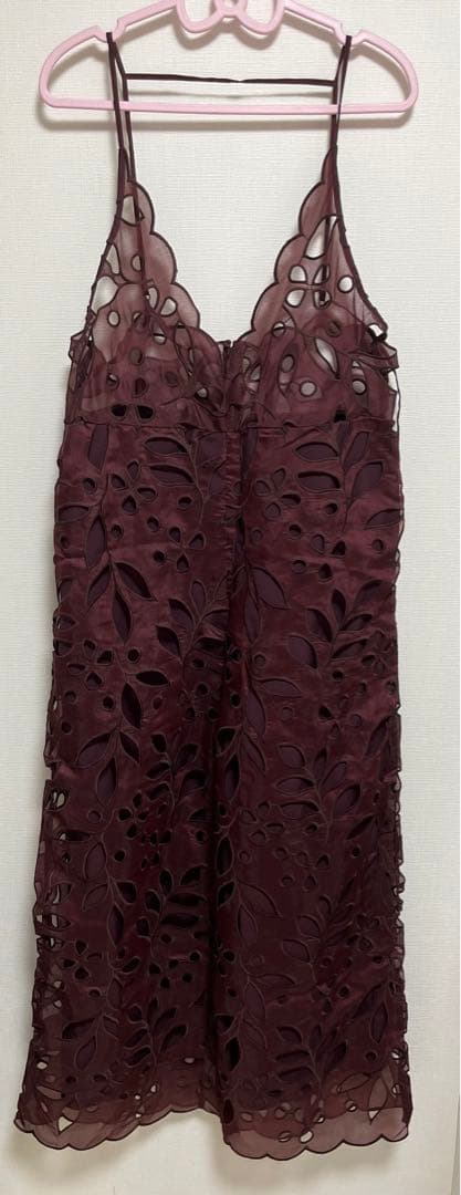 新品Mystradaエンブロイダリーロンパース赤茶