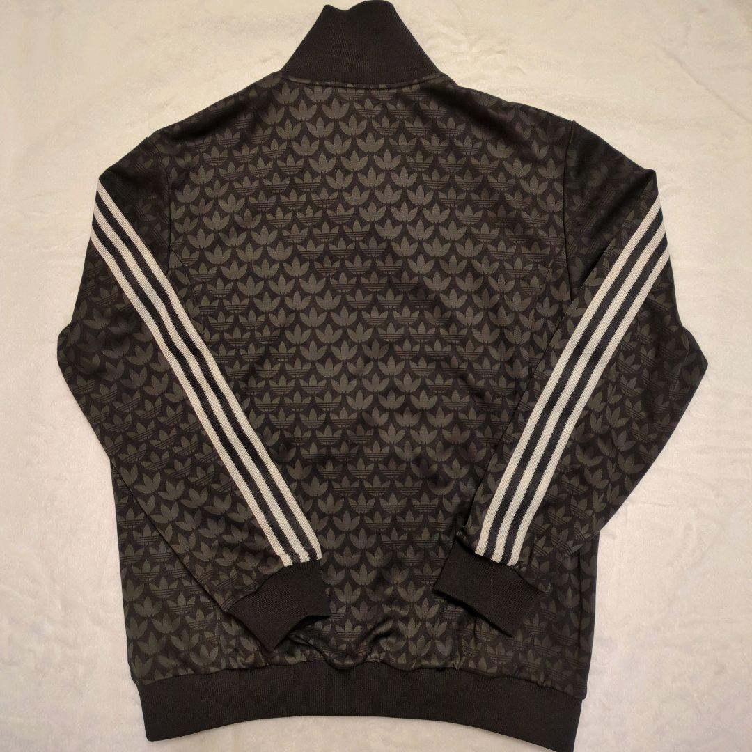 adidas トラックジャケット　モノグラム総柄　トレフォイルロゴ 3XL