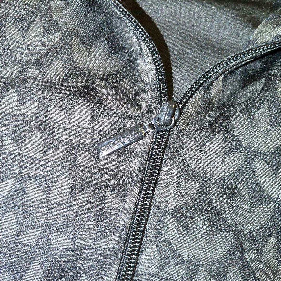 adidas トラックジャケット　モノグラム総柄　トレフォイルロゴ 3XL