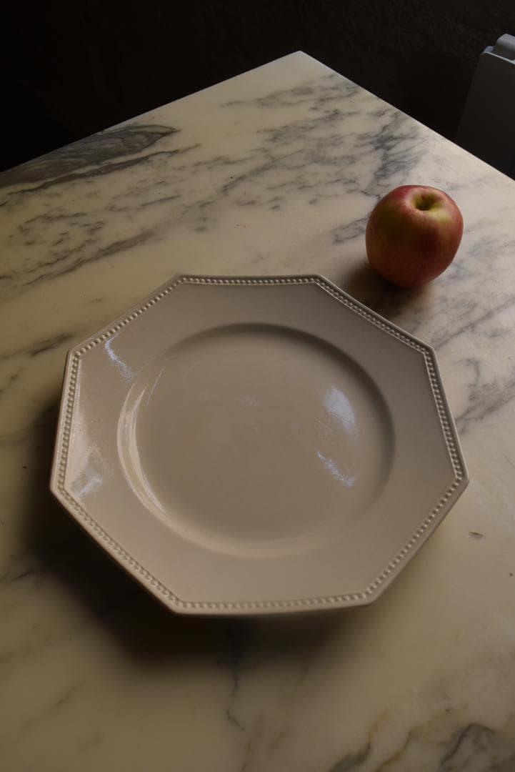 超美品　サルグミンヌ　オクトゴナル皿（24.5㎝）　フランスアンティーク