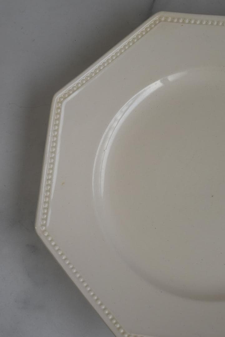 超美品　サルグミンヌ　オクトゴナル皿（24.5㎝）　フランスアンティーク