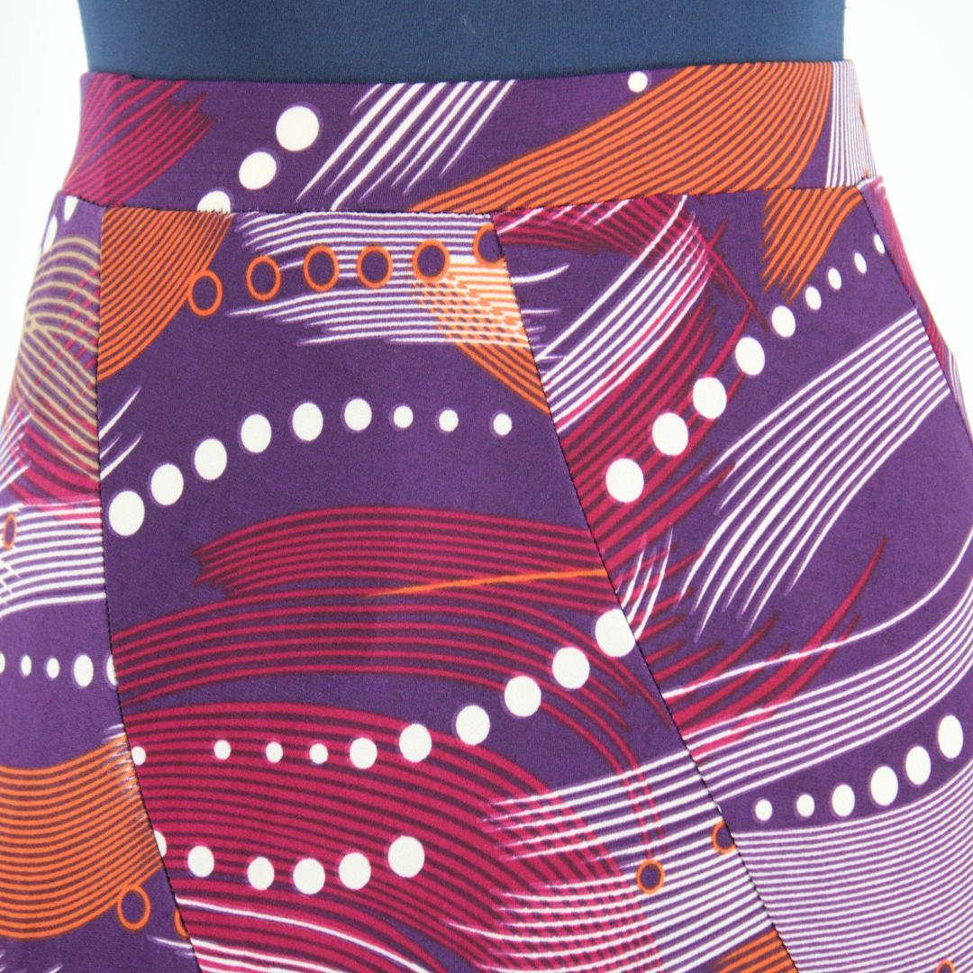 【美品 フラメンコ衣装】パープル ファルダ スカート ボランテ フリル 紫