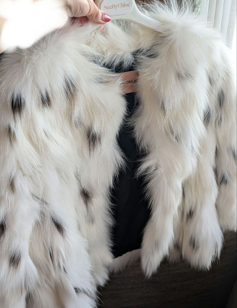 フォックスコートYVES Salomonフランス製バーニーズN.Y.