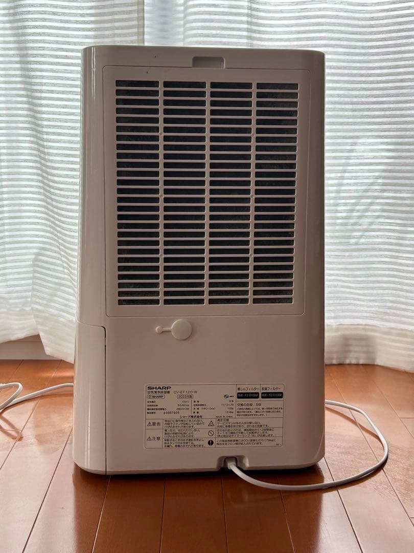 【美品】SHARP CV-EF120-W 除湿機 空気清浄機 2022年製