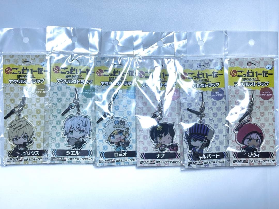 GOD EATER（ゴッドイーター）ちみご アクリルストラップ6種セット