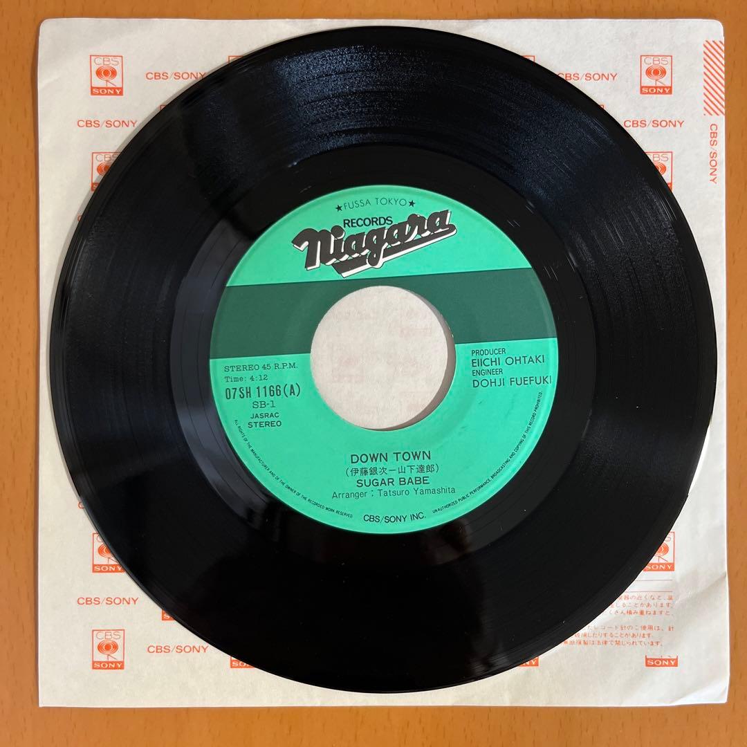 シュガーベイブ・DOWNTOWN/山下達郎・パレード　EPシングルレコード　希少