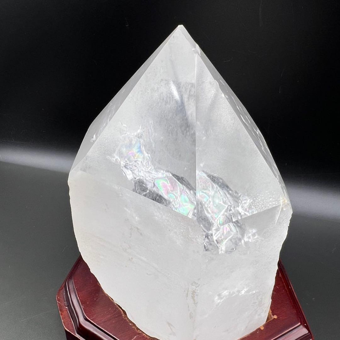 ✳️専用‼️✨訳あり商品✨透明度抜群‼️ハイクオリティ✨レインボー 水晶 六角柱 原石