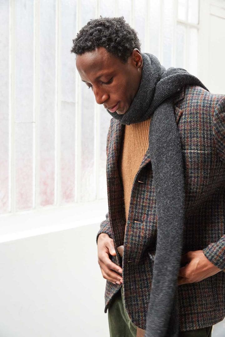 【美品】DE BONNE FACTURE ハリスツイードジャケット フランス製