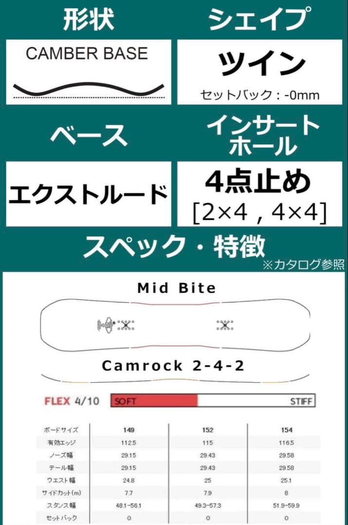 YES chill 152 スノーボード板　美品