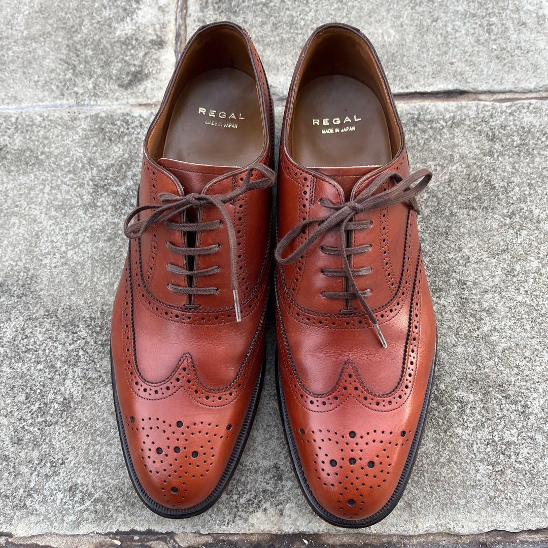REGAL ウィングチップ レザーシューズ 25cm