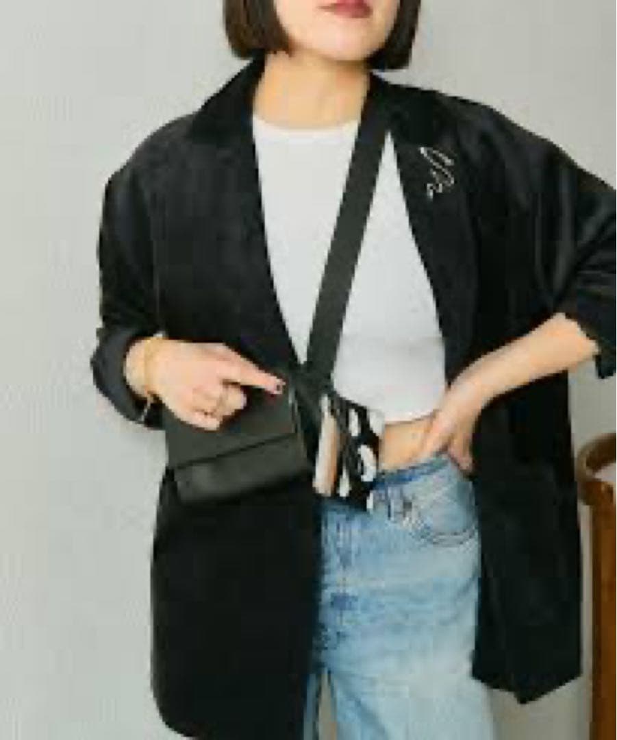 新品　イアパピヨネ　uchida企画　ミニワイドテープショルダーバッグ