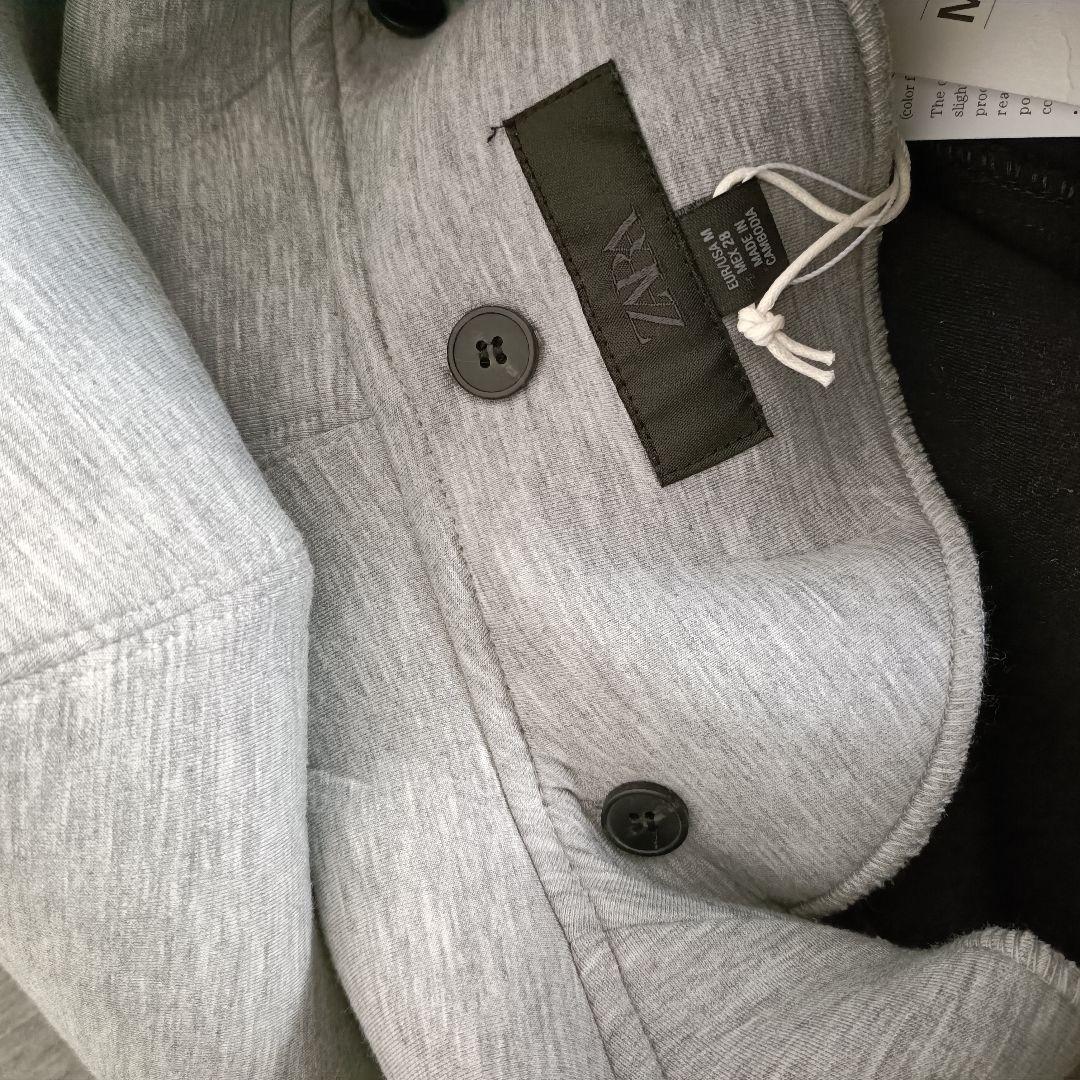 【ZARA】取り外し可能なフード付きコンビコートM