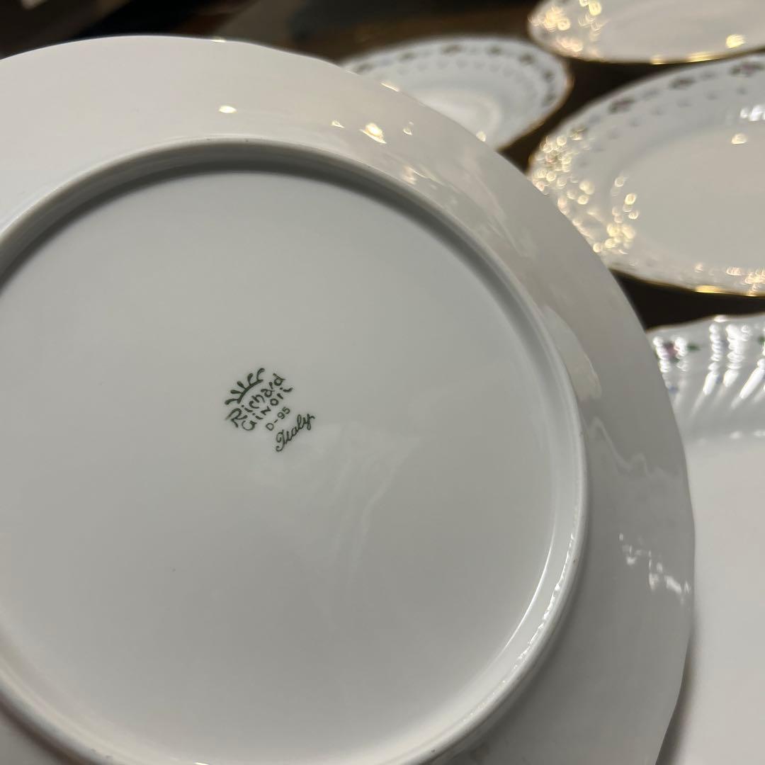 Richard Ginori 花柄皿 陶磁器 6枚