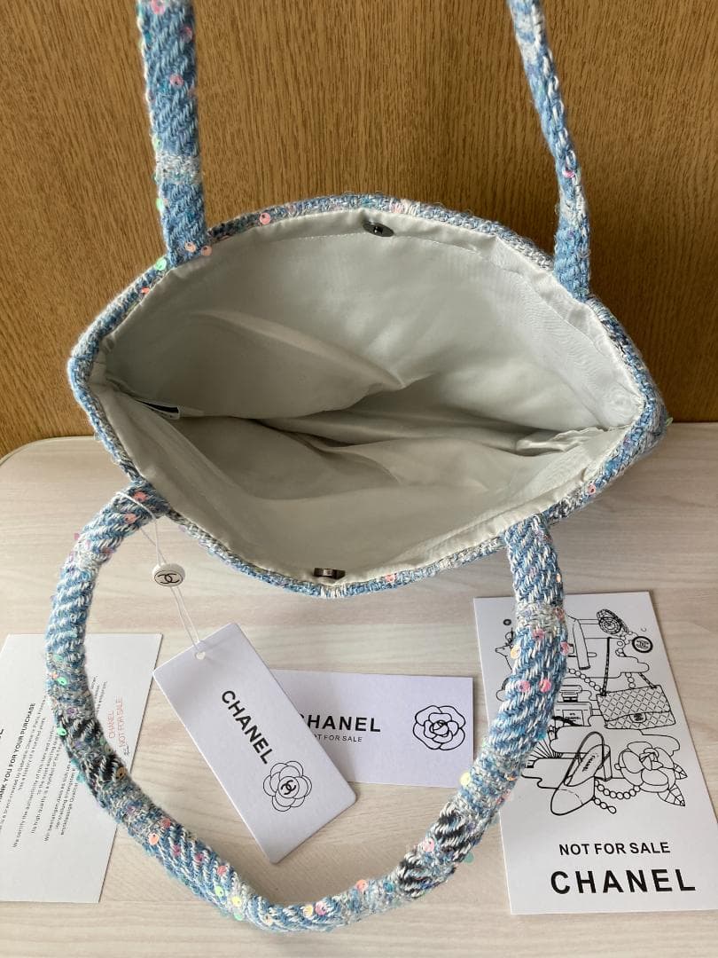 CHANEL チェック柄 トートバッグ