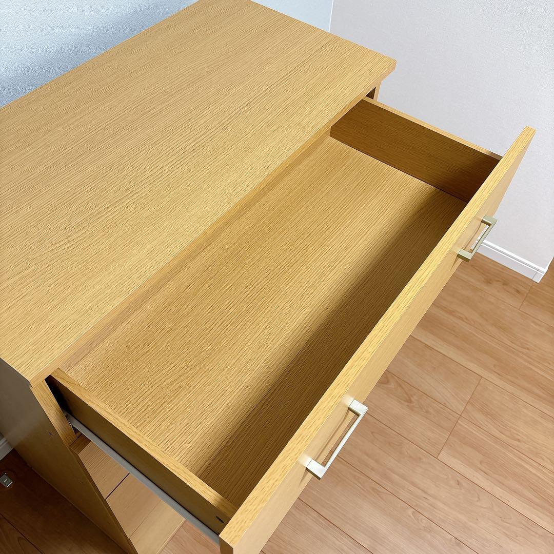 ニトリ　チェスト　クローネ9080　タンス　衣類収納　ライトブラウン　ナチュラル