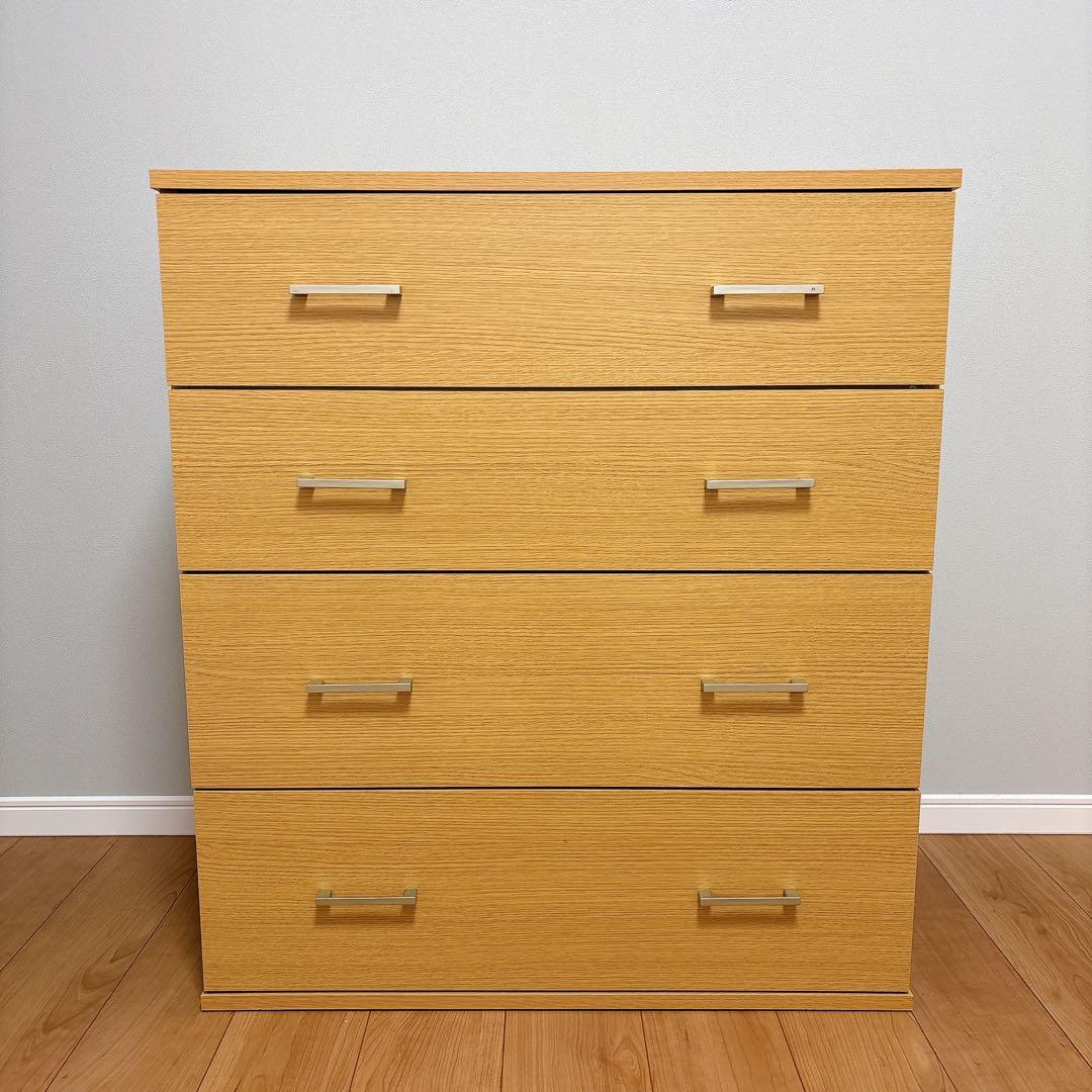 ニトリ　チェスト　クローネ9080　タンス　衣類収納　ライトブラウン　ナチュラル