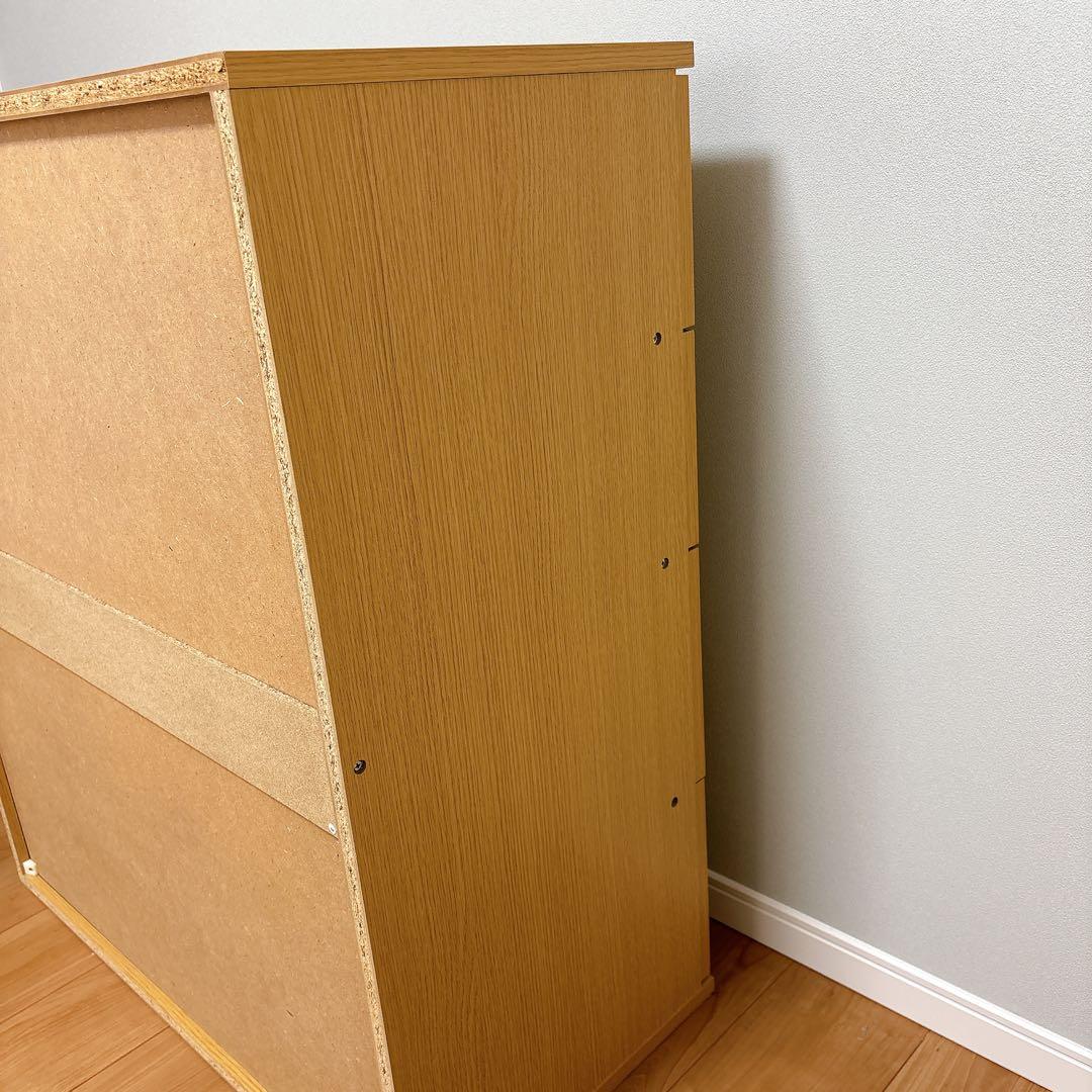 ニトリ　チェスト　クローネ9080　タンス　衣類収納　ライトブラウン　ナチュラル