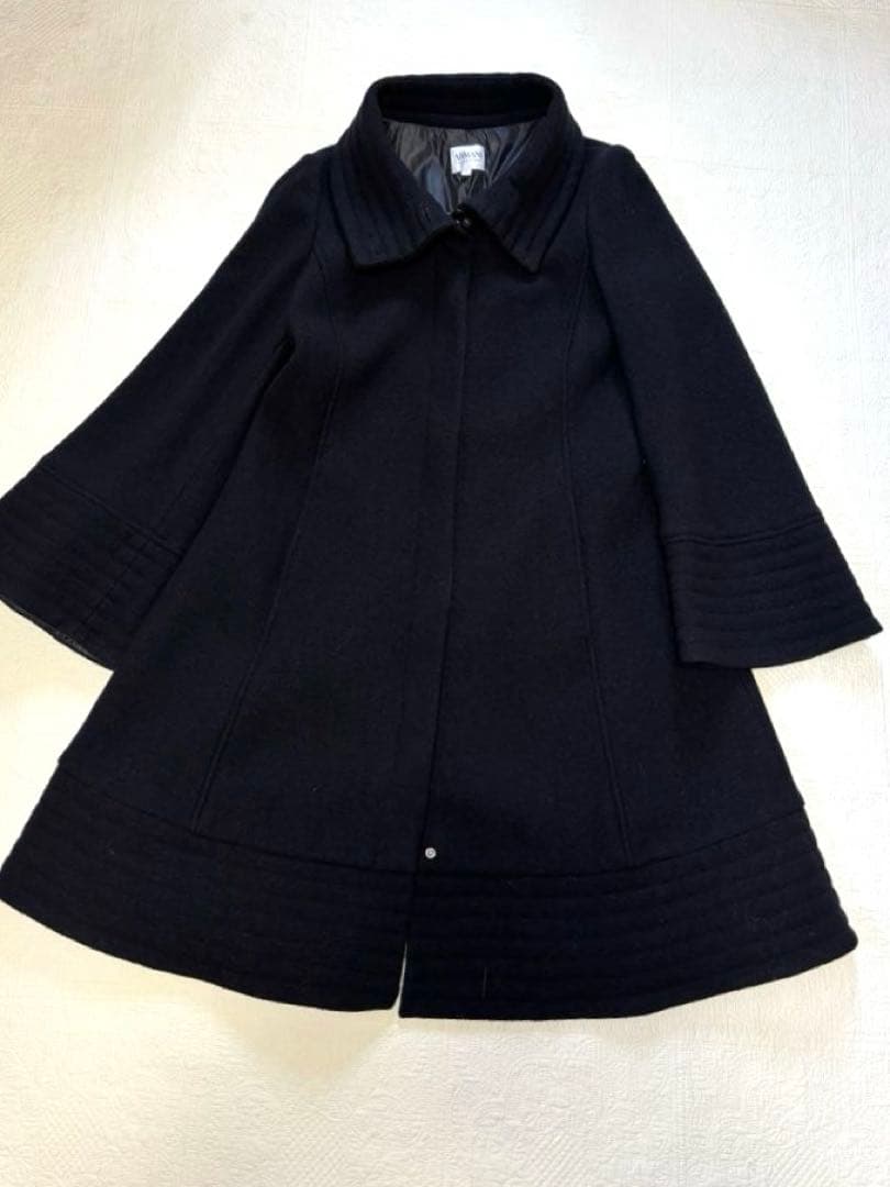 【アルマーニ】collezioni ロングコート ウール フレア Aライン