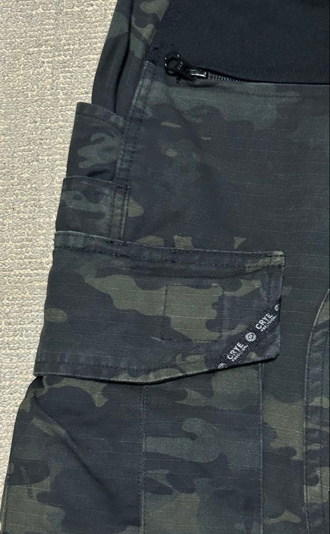 実物　米軍　CRYE PRECISION マルチカムブラック　コンバットパンツ