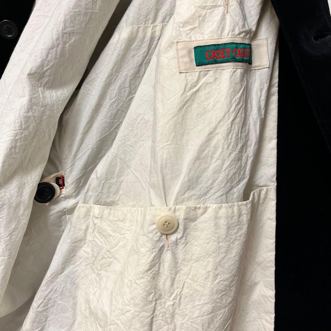 CASEY CASEY BIG BLOBBY COAT velvet ケーシー