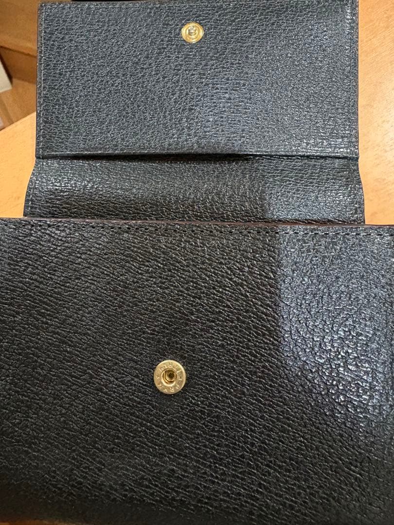 Vivienne Westwood黒いレザー三つ折り財布