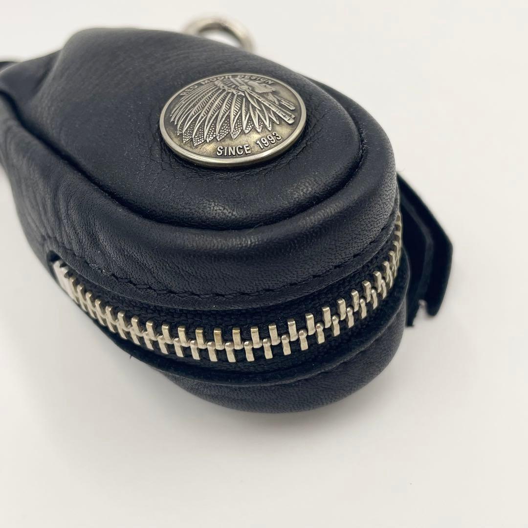 美品✨REDMOONキーケース キーフォルダー グローブレザー メダル ブラック