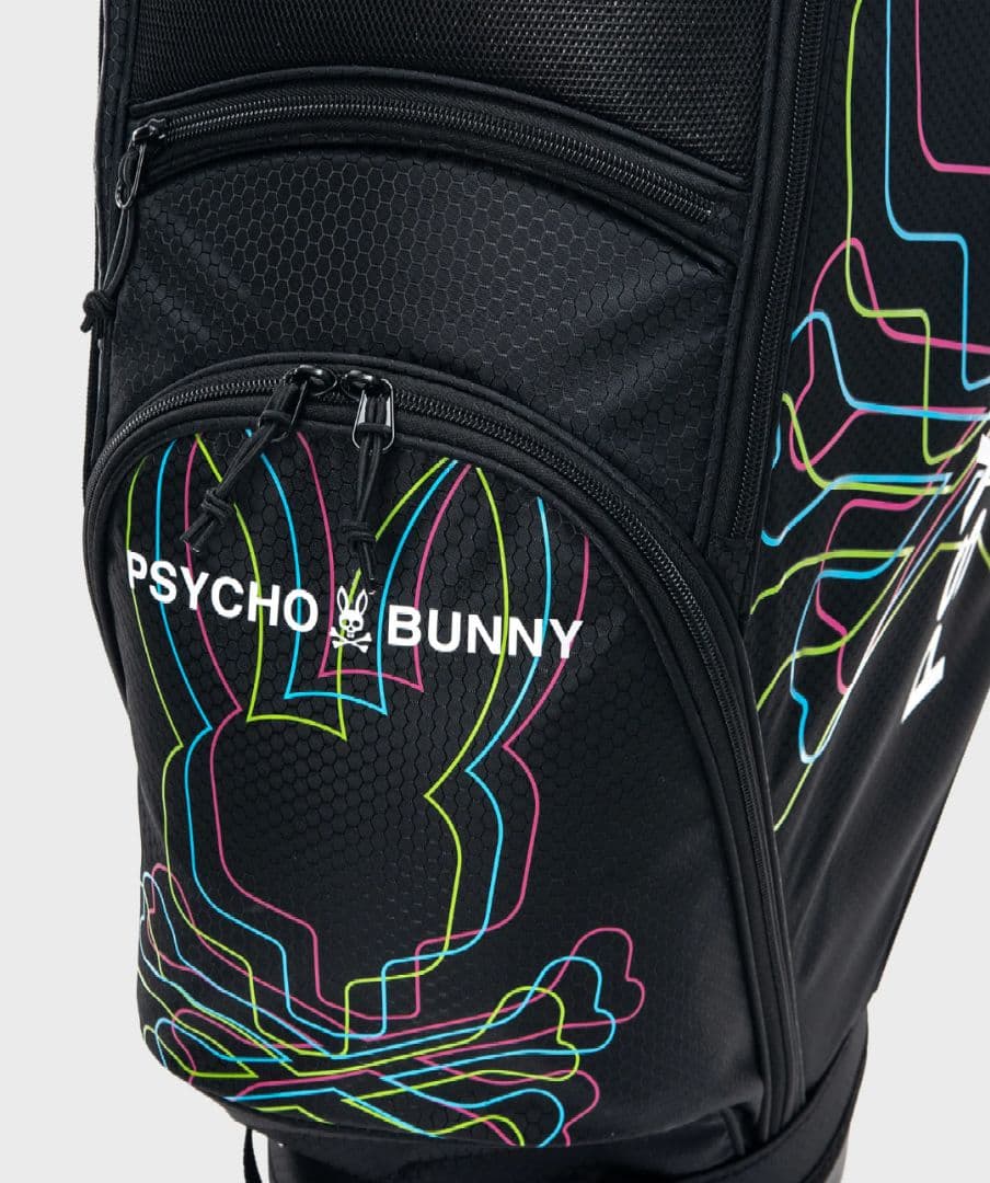 PSYCHO BUNNY スタンドキャディバッグ ブラック LWG