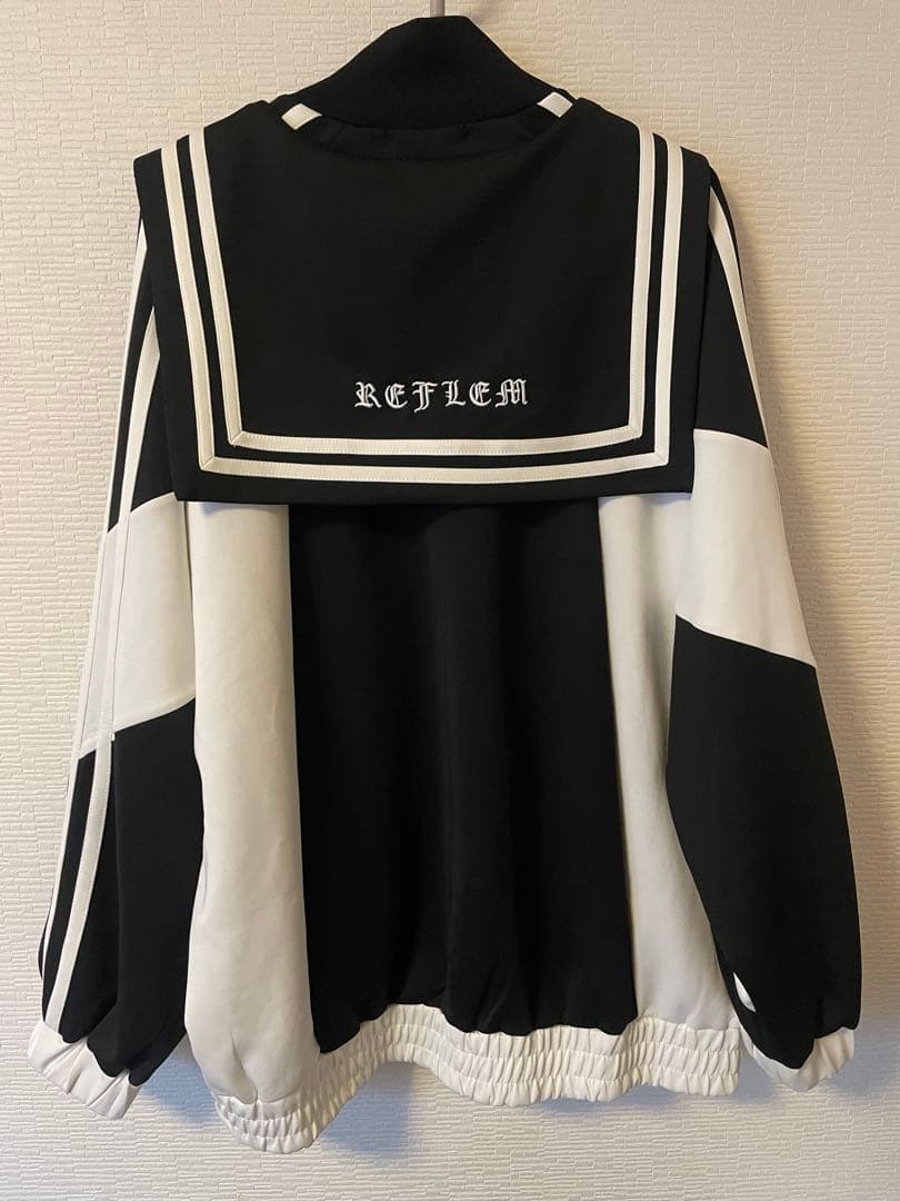REFLEM レフレム セーラー ジャージ ブルゾン ジャケット ブラック