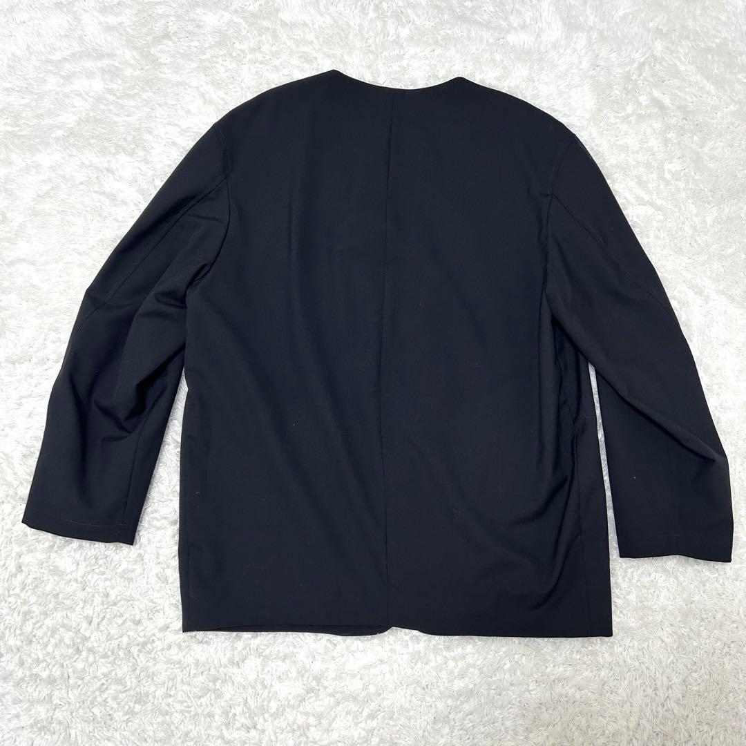 極美品✨　THE RERACS ザリラクス　ノーカラージャケット　ブラック　46